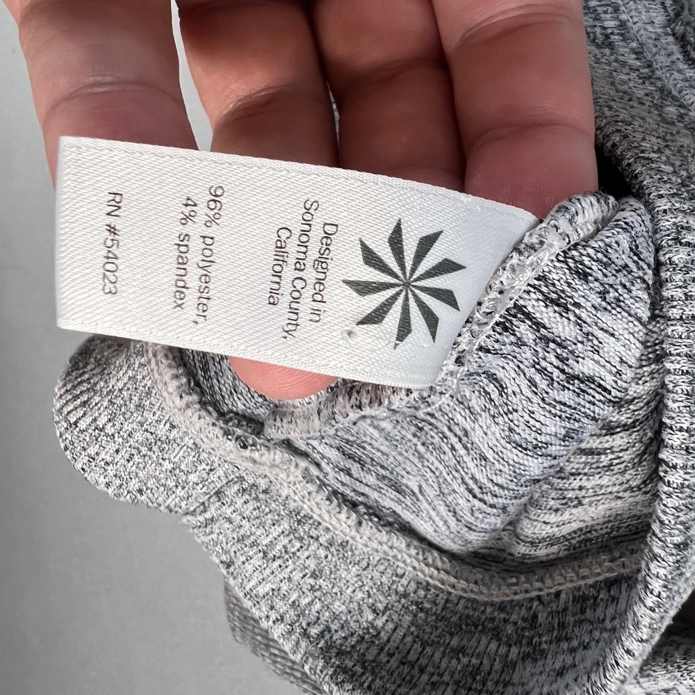 Athleta Blissful Cowl Neck Pullover Sweatshirt Gray Long Sleeve Lounge Top Small - Picture 5 of 8